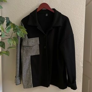 Oversized black jacket